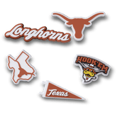 University of Texas 5 Pack Jibbitz™ charms | Crocs US