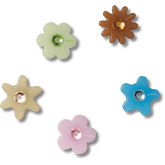 Enlighten Flower 5 Pack Jibbitz™ charms | Crocs for sale