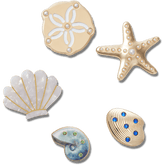 Gold Seashell 5 Pack Jibbitz™ charms | Crocs discount