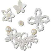 White Pearl Beaded 5 Pack Jibbitz™ charms | Crocs outlet