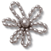 Grey Pearl Beaded Daisy Jibbitz™ charms | Crocs online