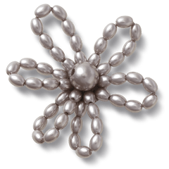 Grey Pearl Beaded Daisy Jibbitz™ charms | Crocs online