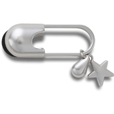 Silver Meta Safety Pin Jibbitz™ charms | Crocs on sale