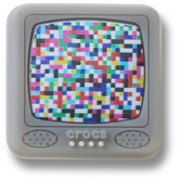 Lights Up Pixelated TV Jibbitz™ charms | Crocs sale
