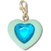 Blue Heart Sim Gem Charm Jibbitz Shoe Charm | Crocs near me