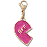 Pink Glitter BFF Charm Left Jibbitz Shoe Charm | Crocs outlet