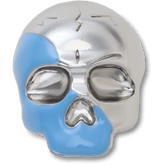 Silver and Blue Enamel Skull Jibbitz™ charms | Crocs US