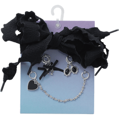 Laces and Dainty Bow Charm Kit Jibbitz Shoe Charm | Crocs US