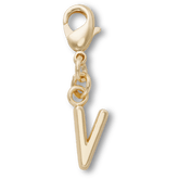 Gold Letter V Charm Jibbitz™ charms | Crocs outlet