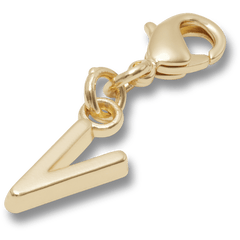 Gold Letter V Charm Jibbitz™ charms | Crocs outlet