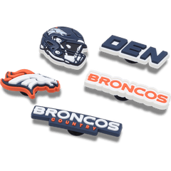 NFL Denver Broncos 5 Pack Jibbitz Shoe Charm | Crocs on sale