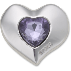 SilverandPurple SMT Gem Heart Jibbitz™ charms | Crocs outlet