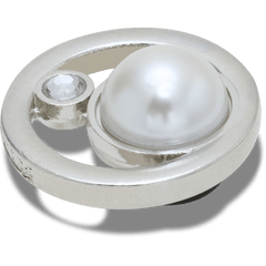 Silver Ring With Pearl Jibbitz™ charms | Crocs on sale