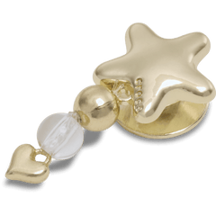 Gold Star with Heart Dangle Jibbitz™ charms | Crocs for sale