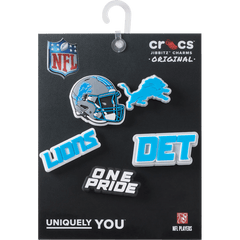 NFL Detroit Lions 5 Pack Jibbitz Shoe Charm | Crocs for sale