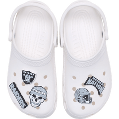 NFL Las Vegas Raiders 5 Pack Jibbitz Shoe Charm | Crocs outlet