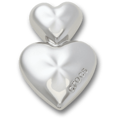 Silver Double Heart Jibbitz™ charms | Crocs for sale