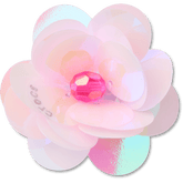 Sequin Pink Flower Jibbitz™ charms | Crocs outlet