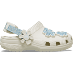 Toddler Classic Denim Flower Adjustable Backstrap Clog | Crocs near me