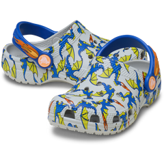 Toddler Classic Dragon Graphic Clog | Crocs outlet