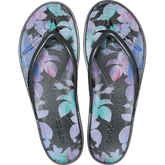 Miami Round Toe Dark Floral Flip | Crocs on sale