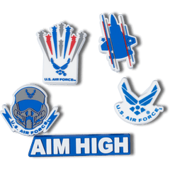 Armed Forces US Air Force 5Pck Jibbitz Shoe Charm | Crocs outlet
