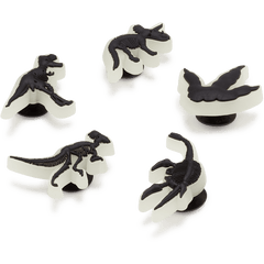Glow In The Dark Dino 5 Pack Jibbitz Shoe Charm | Crocs on sale