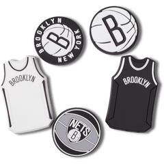 NBA Brooklyn Nets 5 Pack Jibbitz™ charms | Crocs for sale