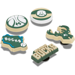 NBA Milwaukee Bucks 5 Pack Jibbitz™ charms | Crocs online