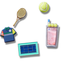 Day at The Tennis Court 5 Pack Jibbitz™ charms | Crocs for sale