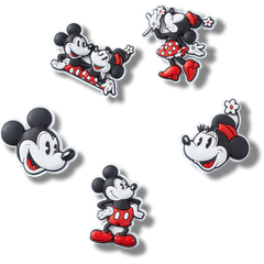 Mickey and Minnie PVC 5 Pack Jibbitz™ charms | Crocs for sale