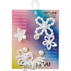 White Pearl Beaded 5 Pack Jibbitz™ charms | Crocs outlet