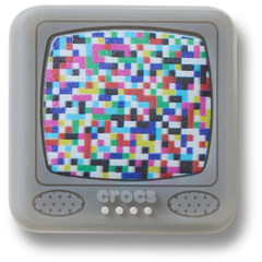 Lights Up Pixelated TV Jibbitz™ charms | Crocs sale