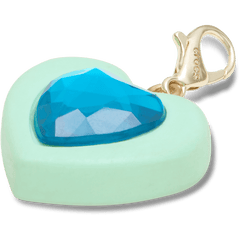 Blue Heart Sim Gem Charm Jibbitz Shoe Charm | Crocs near me