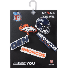 NFL Denver Broncos 5 Pack Jibbitz Shoe Charm | Crocs on sale
