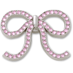 Pink Glittery Bow Jibbitz™ charms | Crocs discount