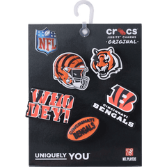 NFL Cincinnati Bengals 5 Pack Jibbitz Shoe Charm | Crocs for sale