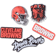 NFL Cleveland Browns 5 Pack Jibbitz Shoe Charm | Crocs for sale