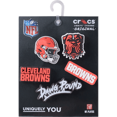 NFL Cleveland Browns 5 Pack Jibbitz Shoe Charm | Crocs for sale