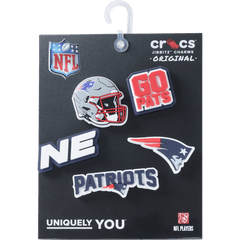 NFL New England Patriots 5 Pack Jibbitz Shoe Charm | Crocs discount