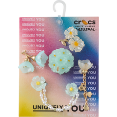 Blue Dainty Floral 5 Pack Jibbitz™ charms | Crocs on sale
