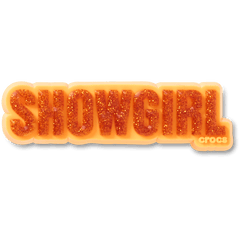 Orange Glitter Sign Jibbitz™ charms | Crocs outlet