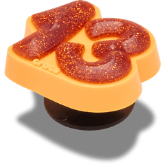 Orange Sparkly Number 13 Jibbitz™ charms | Crocs discount