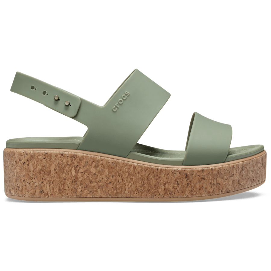 Brooklyn Cork Low Wedge | Crocs US