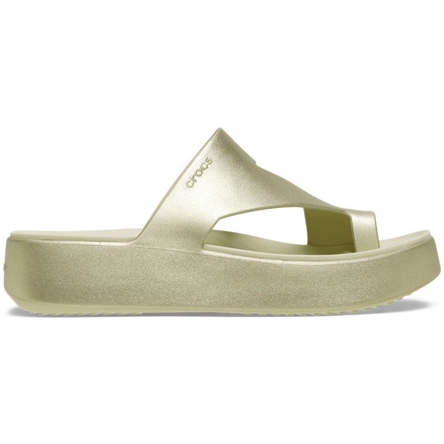 Getaway Metallic Platform Toe Loop | Crocs outlet