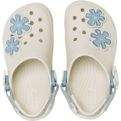Toddler Classic Denim Flower Adjustable Backstrap Clog | Crocs near me