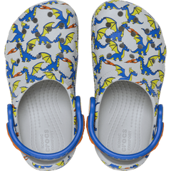 Toddler Classic Dragon Graphic Clog | Crocs outlet